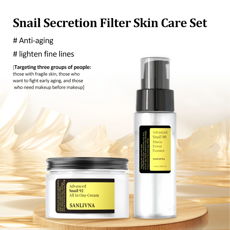 Snail Mucin Essence - 스네일 92% 뮤신 듀오 크림 &