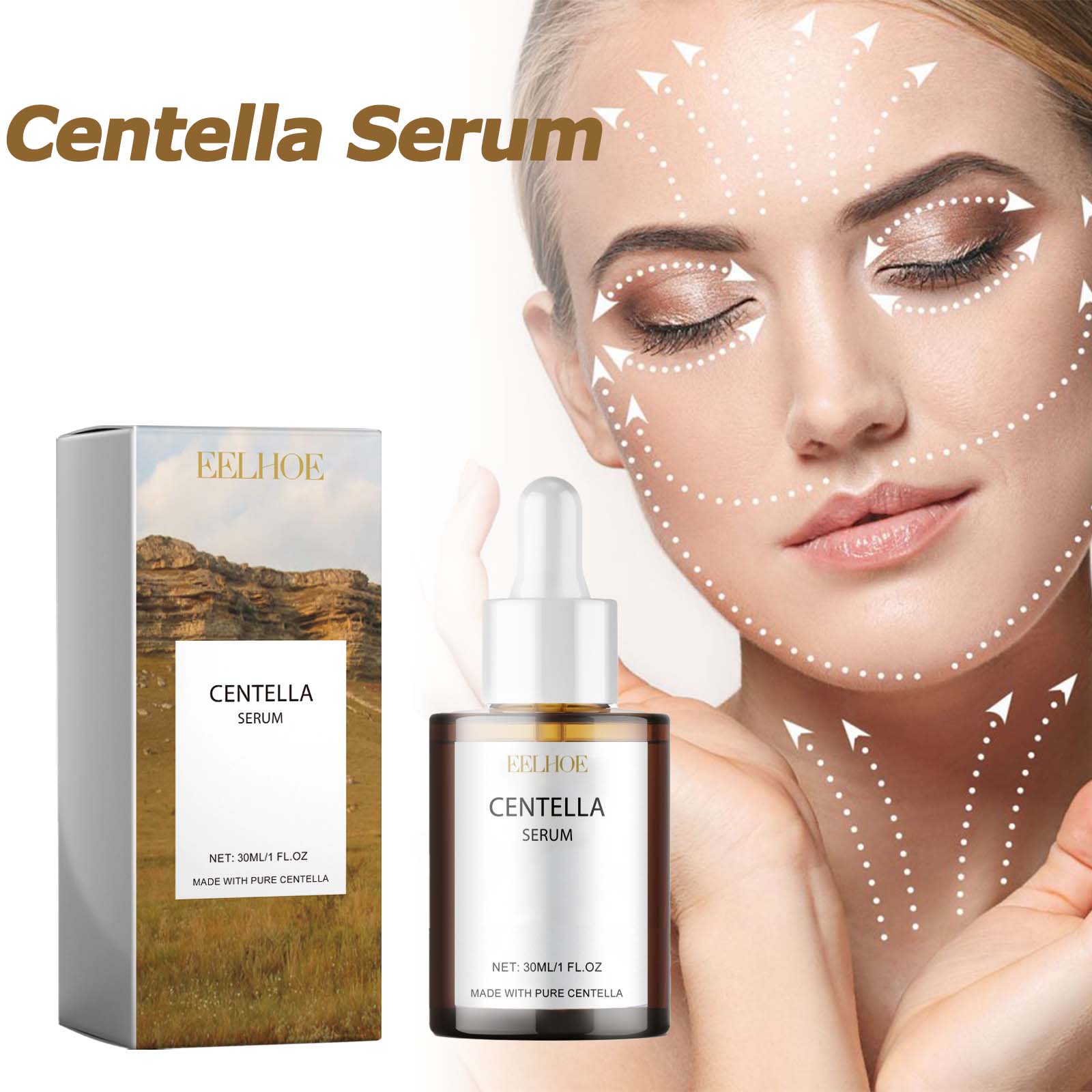 Snail Mucin Essence - 센텔라 세럼 영양 공급 건조한 피부