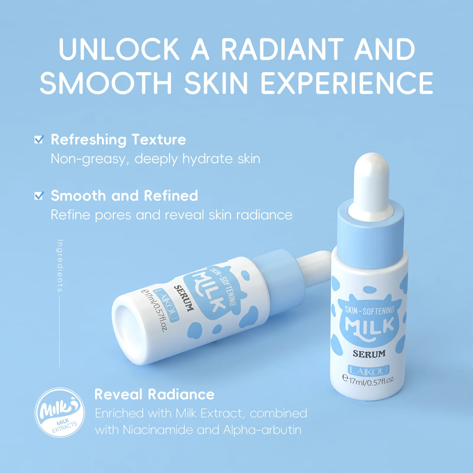 17ml 밀크 페이셜 세럼 페이스 스킨케어 모이스춰라이 - Alpha Arbutin Serum 리뷰 및 가격
