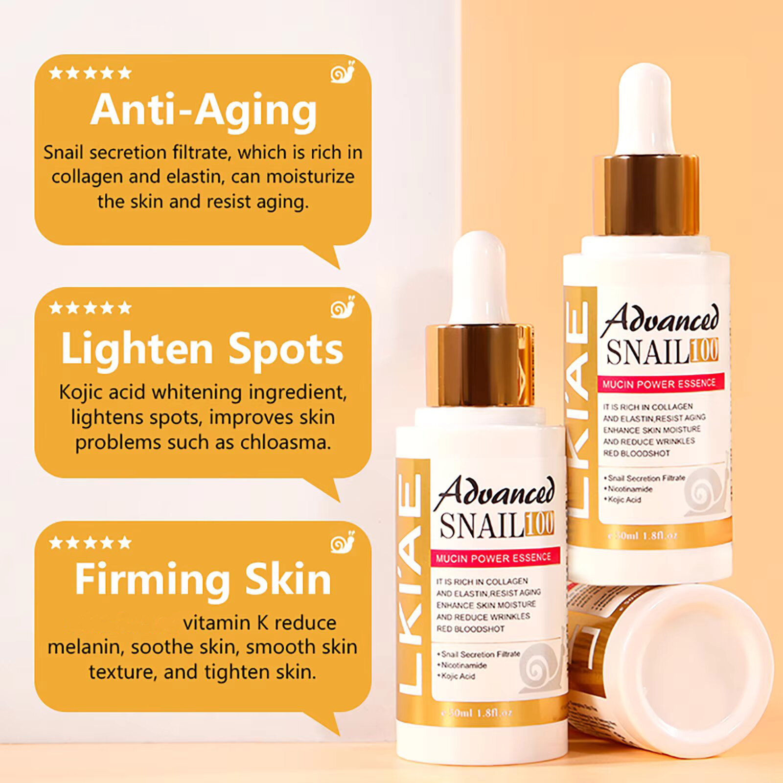 LKIAE 어드밴스드 스네일 뮤신 여성 에센스, 브라이 - Snail Mucin Essence 리뷰 및 가격
