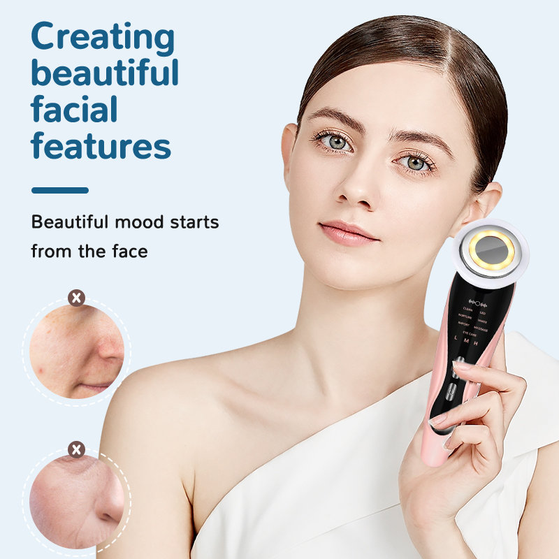 전기 뷰티 입문용 기기 7-in-3 페이셜 마사저 (딥 - Skincare Scora 리뷰 및 가격