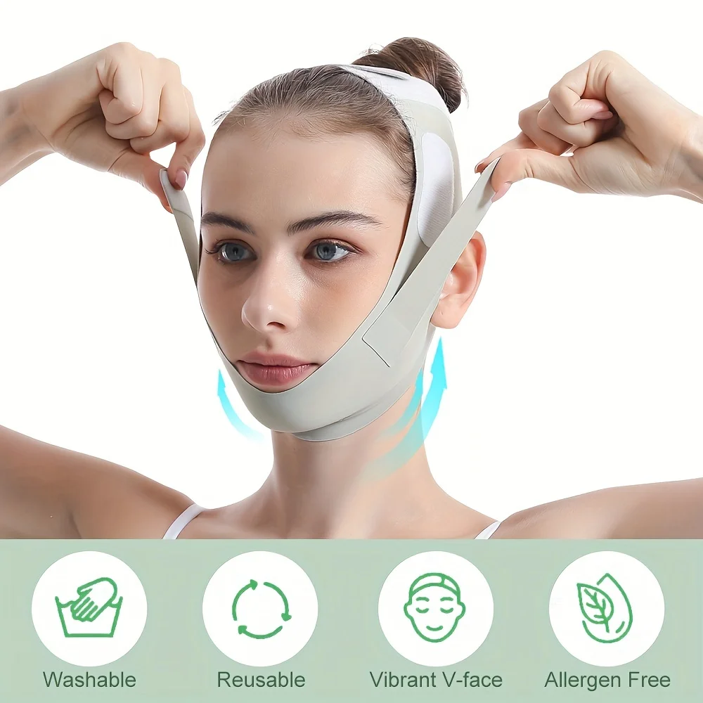 재사용 가능한 페이스 슬리밍 붕대 V 라인 페이스 셰이 - Skincare Scora 리뷰 및 가격