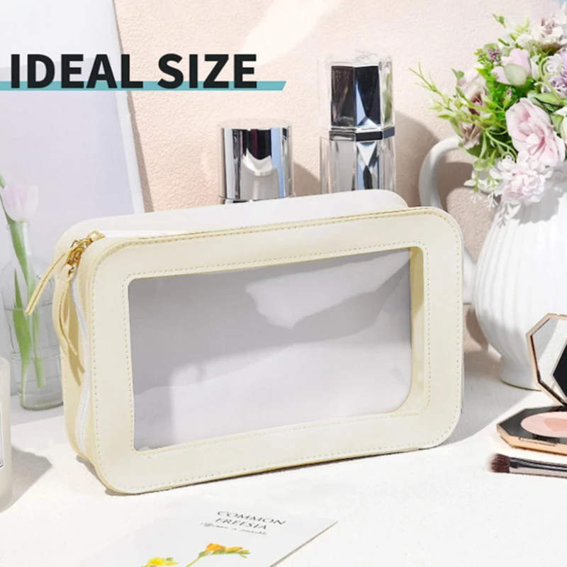 여성 PU 메이크업 가방 여행용 화장품 가방 투명 세면 - Skincare D'Alba 리뷰 및 가격